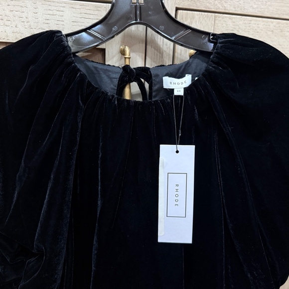 RHODE Black Velvet Rowan Top, Size XS, New With Tags - Picture 2 of 9